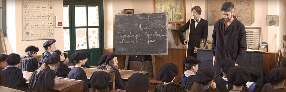 La classe d'autrefois au Musée de la Tour Nivelle